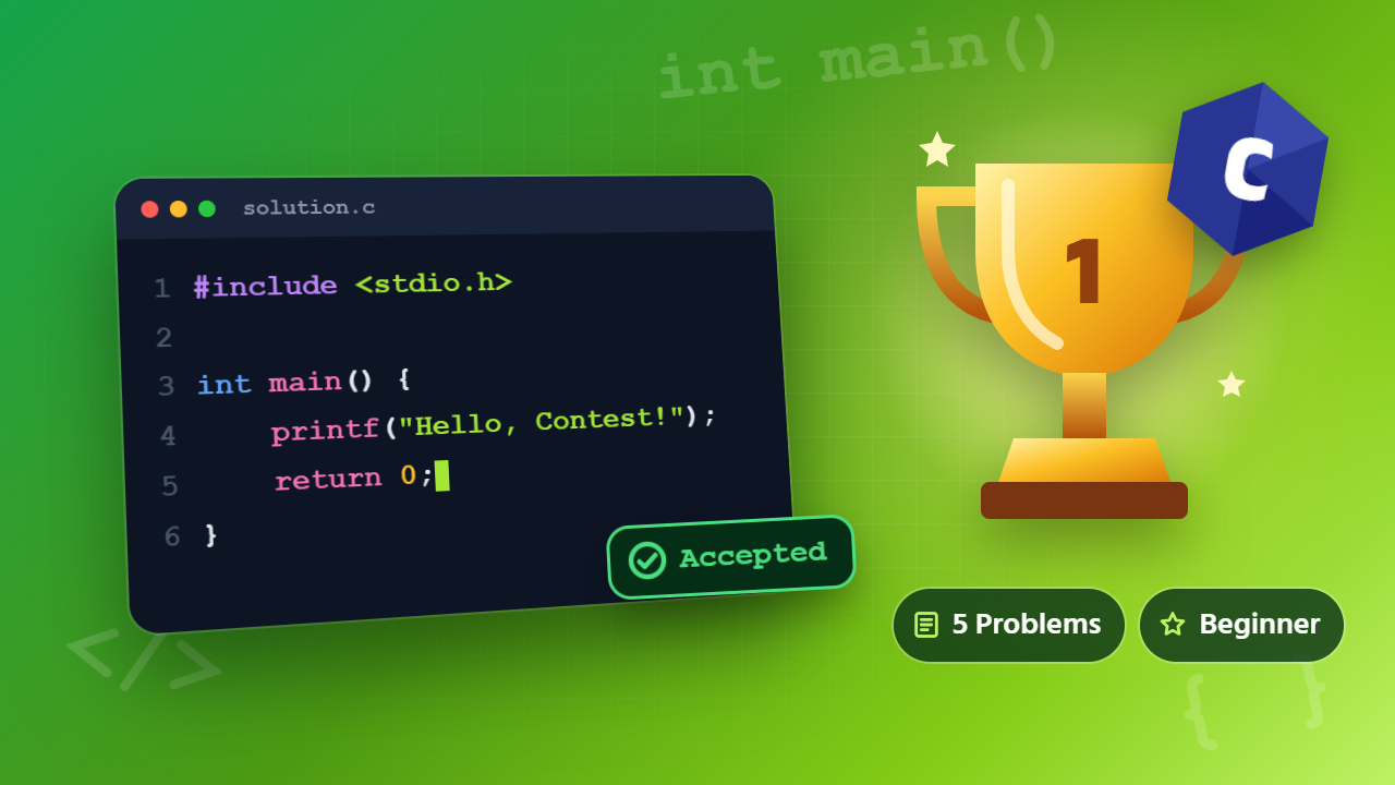 Programming Contest for beginner